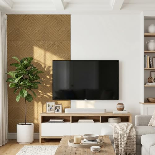 16-Pack Acoustic Wall Panels, 11.8" x 11.8" Peel and Stick PET Diagonal Slat - Image 6