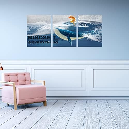 Inspirational Canvas Paintings 3 Panels Motivational Wall Art Inspirational - Image 3