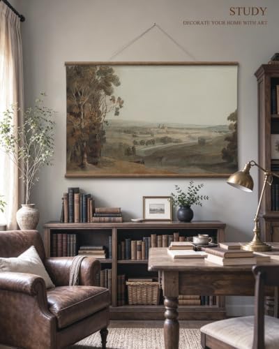 VIYYIEA Extra Large Canvas Wall Art, Vintage Countryside Scroll Print - Image 5
