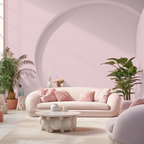Light Pink Peel and Stick Wallpaper Self-Adhesive Contact Paper Not Torn - Image 3