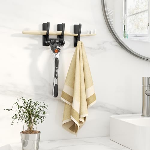 pickpiff Adhesive Wall Hooks for Coat/Towel, Hold 13LB - Image 4