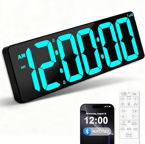 TXL 17.2" Bluetooth Digital Wall Clock by TXL
