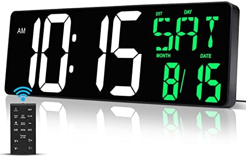 17" Large Digital Wall Clock by Xflyee