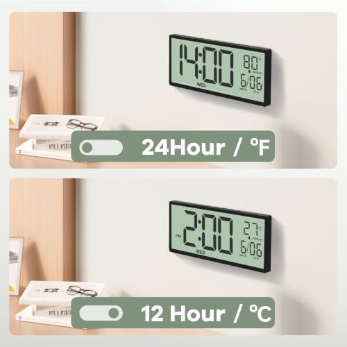 JALL Large Digital Wall Clock Battery Operated, Wall Clock - Image 5