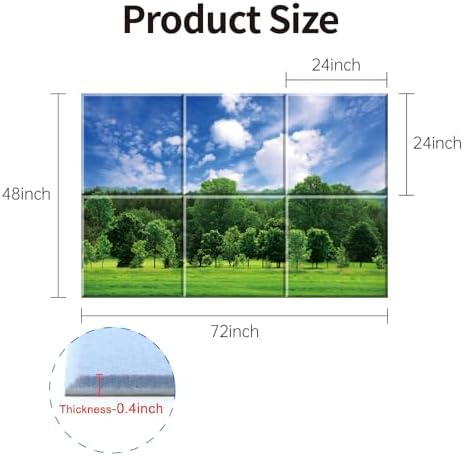 Decorative Acoustic Wall Panels 6 Pack, 72“x48” Art Sound Absorbing Panels - Image 4