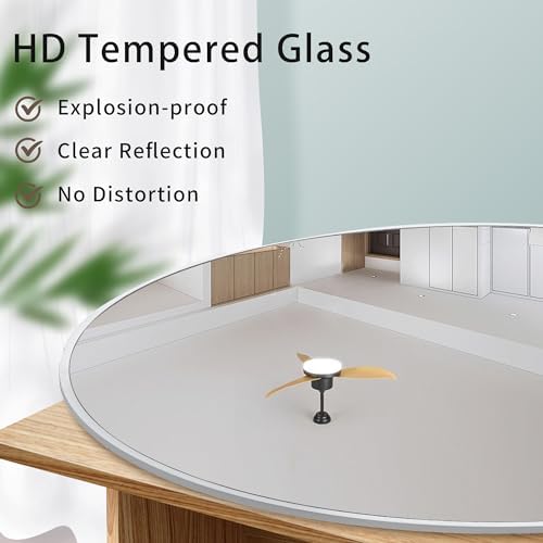 Round Wall Mirror 36 Inch, Large Circle Mirrors - Image 3