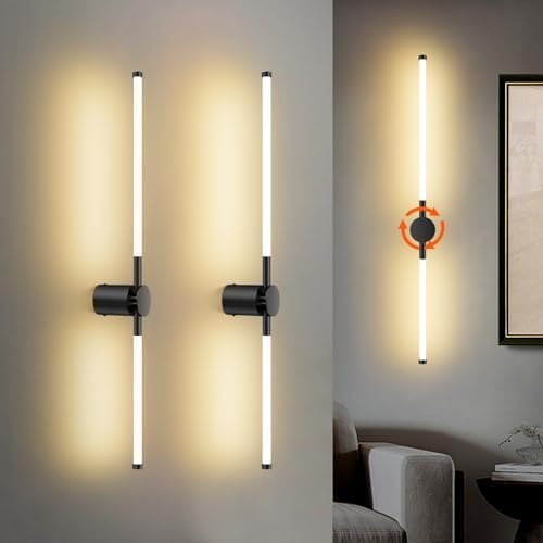FRIDEKO HOME Hardwired Wall Sconces Set of Two, 4000K LED Sconces Wall Lighting by FRIDEKOHOME