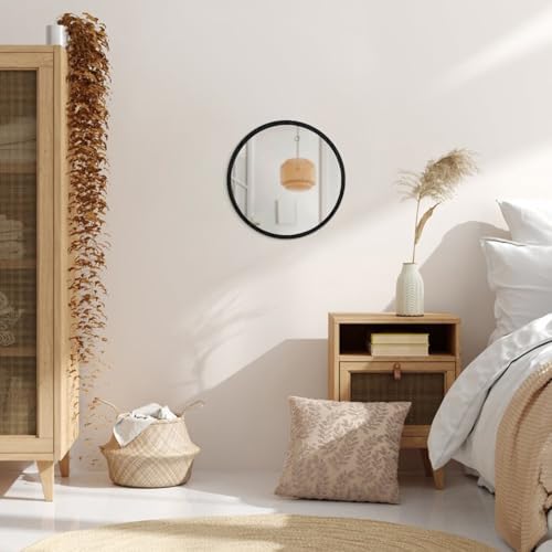 JJUUYOU Circle Wall Mirror 16 Inch Round Wall Mirror - Image 4