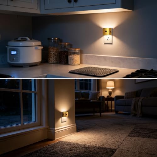 DORESshop LED Plug in Night Light, Motion Sensor Dusk to Dawn Night Light - Image 6
