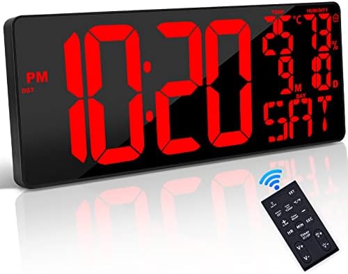 [Oversized 18" Large Digital Wall Clock by Xflyee