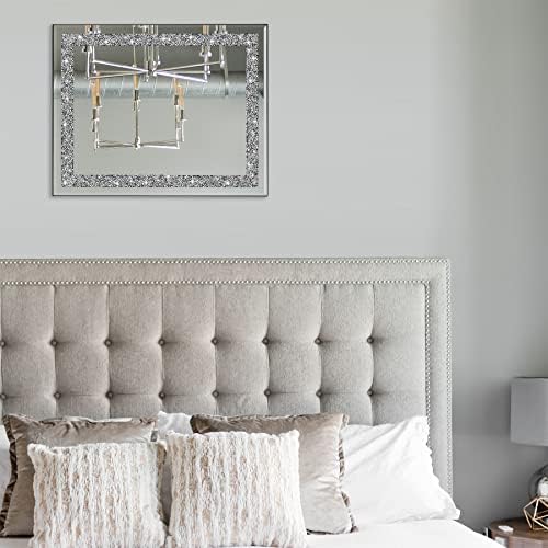 Rectangular Crystal Crush Diamond Mirror - Image 4