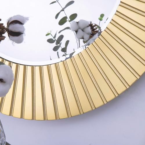 Chende Gold Mirror for Wall Decor, Elegant Accent Mirror for Living Room - Image 3