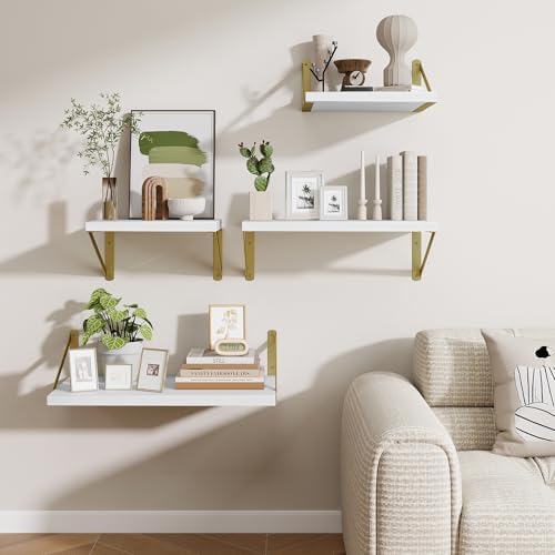 Deep Wall Shelves 30"W x 12"D Engineered Wood Floating Shelves - Image 7