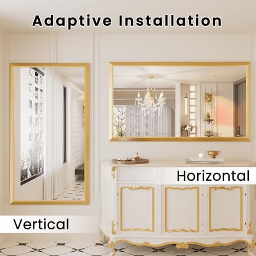 Amorho Bathroom Mirror for Wall, 50 X36 Inch Metal Framed - Image 4