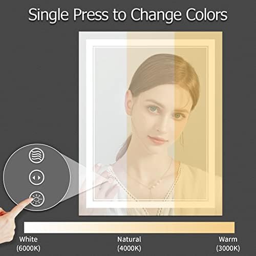24x32 Inch LED Bathroom Mirror - Image 5