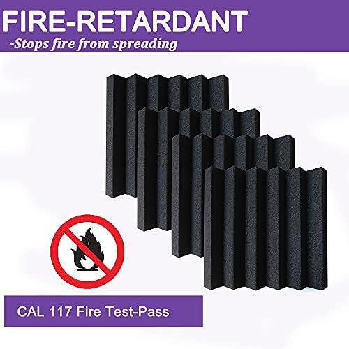 24 Pack Acoustic Panels, Fireproof Absorbing Noise Cancelling Panels, to Absorb - Image 5