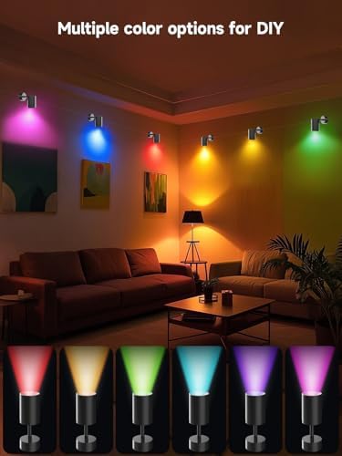 Tyute RGB Spotlight Indoor, Color Changing LED Uplighting Accent Spot Light - Image 5