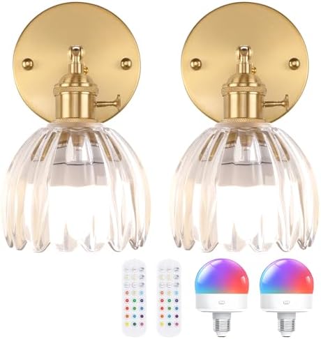 Shenmoyl Vintage Battery Operated Wall Sconce by Shenmoyl