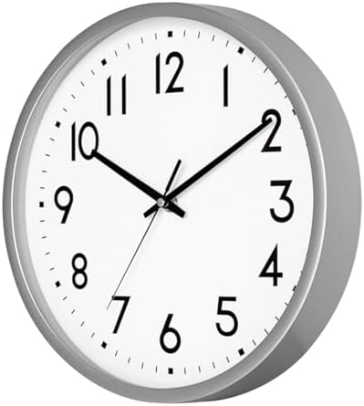 12 Inch Wall Clock Battery Operated Silent Non Ticking Quartz - Image 5
