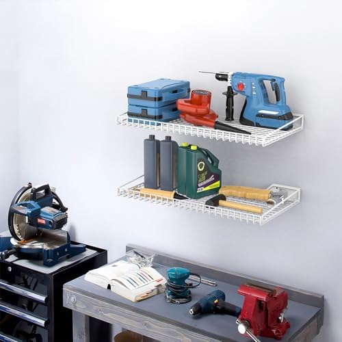 TORACK 2-Pack Wall Mounted Storage Shelves, 23.5" x 12" Wall Shelf - Image 2