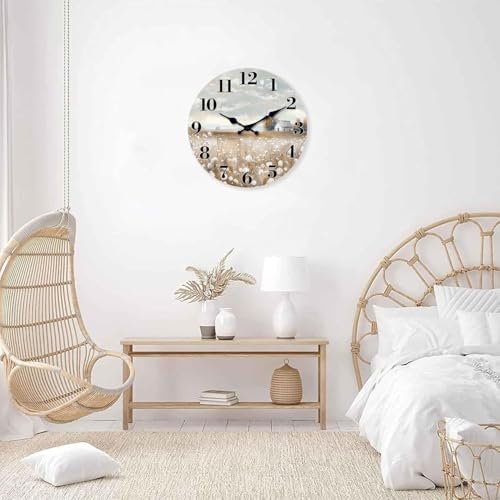 Large Farmhouse Wall Clock for Living Room Decor 24 Inch - Image 2