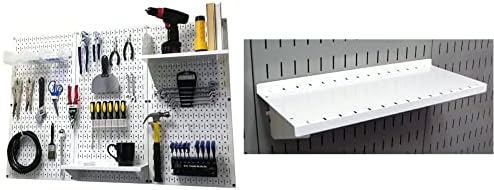 Wall Control Pegboard Organizer 4 ft. Metal Pegboard Standard Tool Storage Kit by Wall+Control