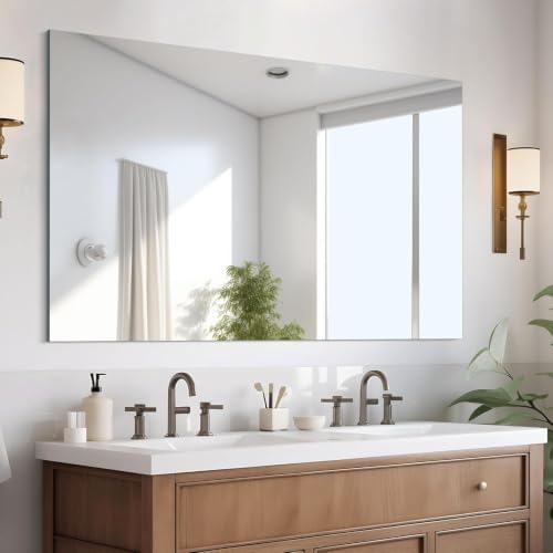 CILIBER Frameless Mirror, 30x48 Inch Rectangle Vanity Mirror by CILIBER