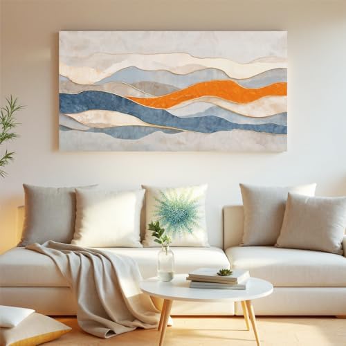 Abstract Canvas Wall Art Decor Print Stripe - Image 6