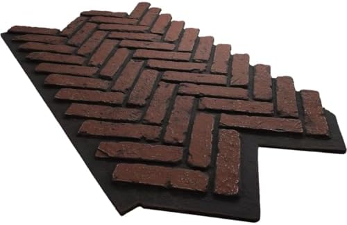 EverStone Herringbone Faux Brick Panel, 46 1/2"W x 25 1/4"H x 1"D, Heath Color - Image 6