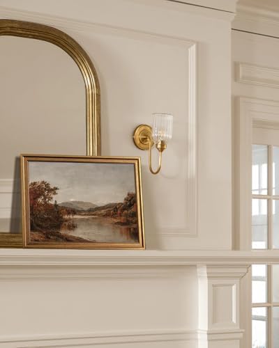 KBKBART Gold Framed Vintage Wall Art, Fall Landscape Paintings 12x16inch - Image 4