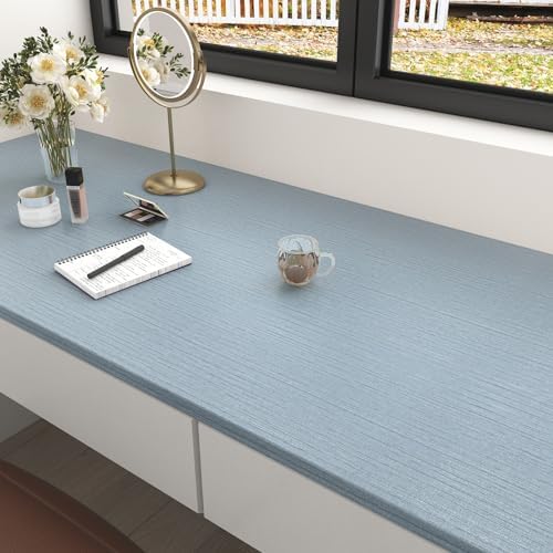 WESTICK Aqua Blue Grasscloth Wallpaper - Image 3