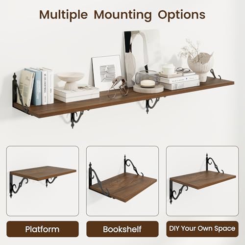 RICHFOCUS 12 Inch Deep Floating Shelves - Image 5