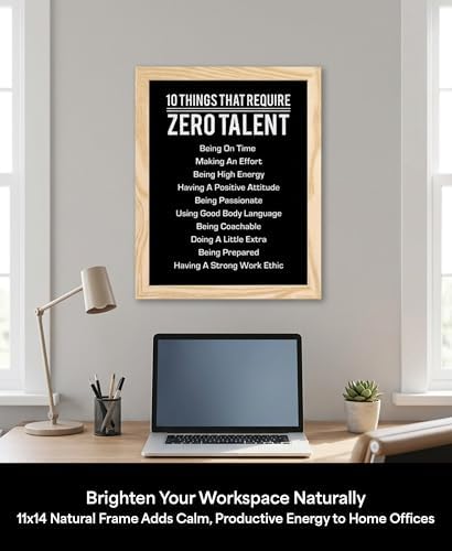 10 Things That Require Zero Talent Wall Art, Natural Framed Print - Image 6