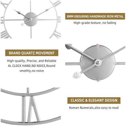Large Wall Clock - 80cm/ 32 Inches - Image 6