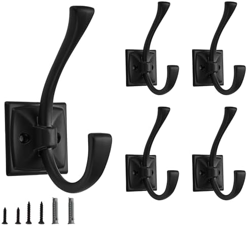 5 Pack Decorative Heavy Duty Towel Hooks by CABDM