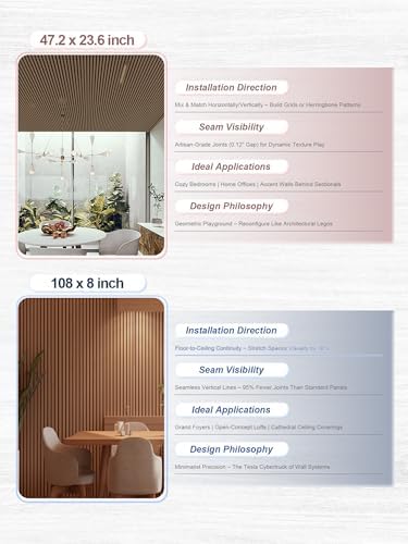 Mollywell Wood Panels for Wall, 108x8 in - Image 5