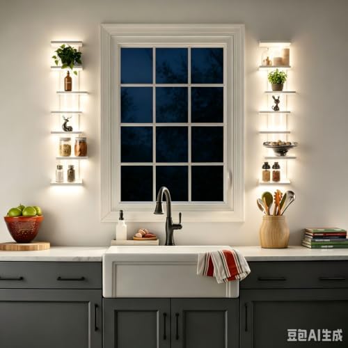 Homaterial 7-Tier Floating Wall Shelves - Image 4