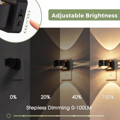 L LOHAS LED Night Light, Motion Sensor Night Lights Plug in Wall Projector - Image 3