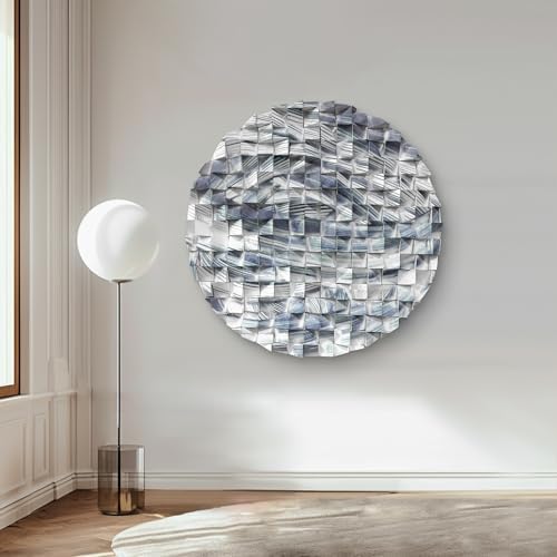 LIUZEYUE - Abstract Blue Line Wood Wall Art, Modern Minimalist Wall Decor - Image 5