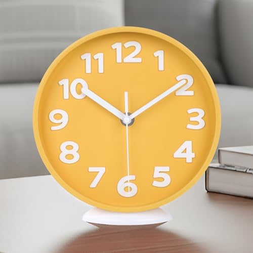 8 Inch Modern Dual‑Mode Clock, Wall Clock & Tabletop Clock by JENLYSTIME