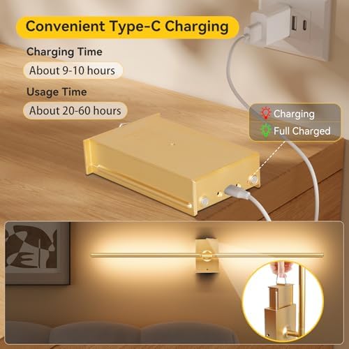 Battery Operated Wall Sconces Set of 2, Remote Control - Image 3