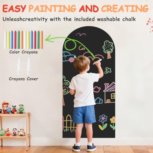 Magnetic Wall Decal for Kids 39.3x17.5 Inches Black New Magnetic Wall Decal - Image 4