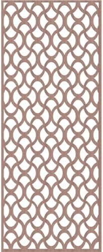 27 3/8"W x 69 3/8"H x 3/8"T Resort Decorative Fretwork Wood Wall Panels - Image 4
