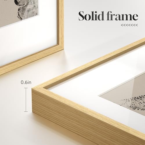 Framed Black and Beige Neutral Abstract Wall Art - Image 6