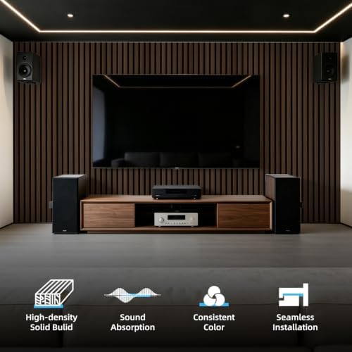 Art3d 94 x 12.6 Inch Acoustic Wood Slat Wall Panel - Image 4
