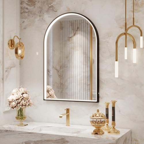 24x36 Arched LED Bathroom Mirror by Comfystyle