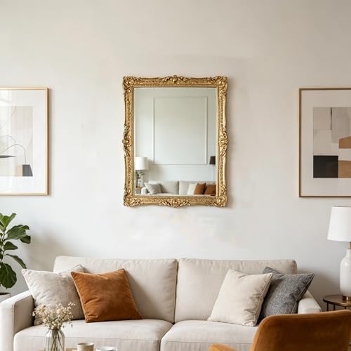 OIGUMR Decorative Wall Mirror, Freestanding or Wall Mount, 13x 16 inch - Image 2