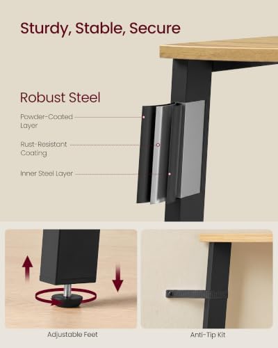 VASAGLE 4-Tier Corner Shelf Stand, Modern Ladder Shelf - Image 4