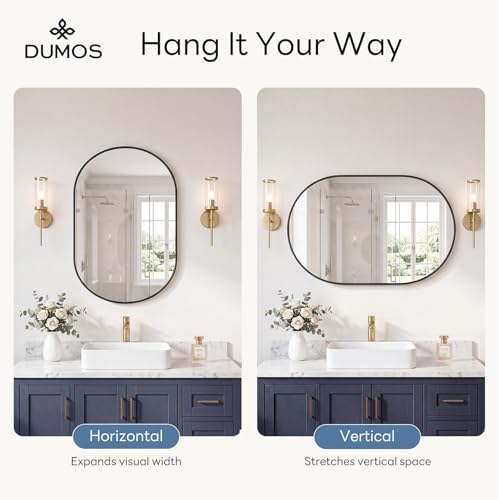 DUMOS 24" x 36" Oval Bathroom Mirror - Image 4