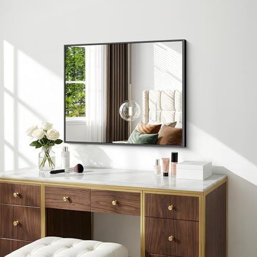 BONEWEI Bathroom Mirror, 24x30 inch Wall Mirror - Image 5